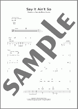 Say It Ain't So(Weezer) 楽譜 その他 ダウンロード