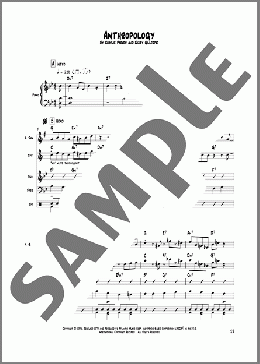 Anthropology(Charlie Parker) 楽譜 その他 ダウンロード