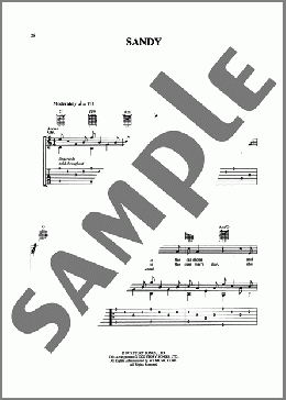 Sandy(Harry Chapin) 楽譜 ギター（ソロ） ダウンロード