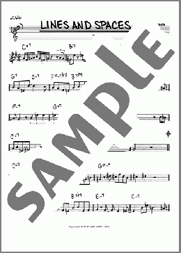 Lines And Spaces(Joe Lovano) 楽譜 その他 ダウンロード