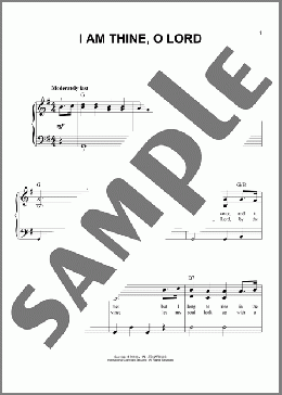 I Am Thine, O Lord(Fanny J. Crosby/William H. Doane) 楽譜 ピアノ（ソロ） ダウンロード