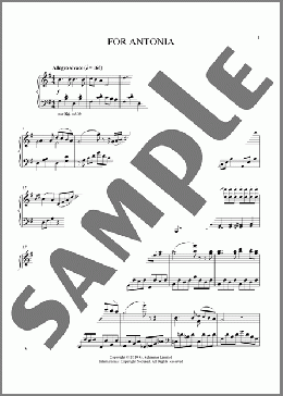 For Antonia (Variations on a Melody in G Major)(Alma Deutscher) 楽譜 ピアノ（ソロ） ダウンロード