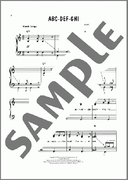 ABC-DEF-GHI (from Sesame Street)(Big Bird) 楽譜 ピアノ（ソロ） ダウンロード