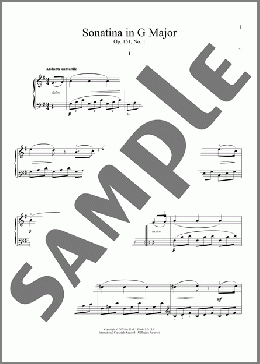 Sonatina In G Major, Op. 151, No. 1(Anton Diabelli) 楽譜 ピアノ（ソロ） ダウンロード