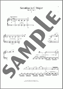 Sonatina In C Major, Op. 168, No. 3(Anton Diabelli) 楽譜 ピアノ（ソロ） ダウンロード