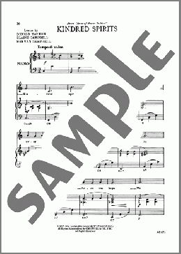 Kindred Spirits (from Anne Of Green Gables)(Norman Campbell/Donald Harron/Elaine Campbell) 楽譜 ピアノ & ボーカル ダウンロード