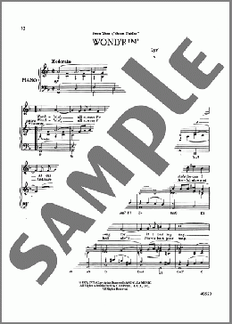 Wond'rin' (from Anne Of Green Gables)(Norman Campbell/Donald Harron/Elaine Campbell) 楽譜 ピアノ & ボーカル ダウンロード