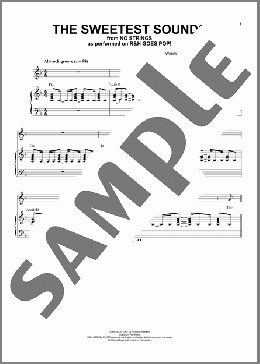 The Sweetest Sounds [R&H Goes Pop! version] (from No Strings)(Richard Rodgers) 楽譜 ピアノ & ボーカル ダウンロード