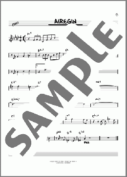 Airegin [Reharmonized version] (arr. Jack Grassel)(John Coltrane) 楽譜 その他 ダウンロード
