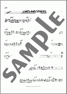 Lines And Spaces [Reharmonized version] (arr. Jack Grassel)(Joe Lovano) 楽譜 その他 ダウンロード