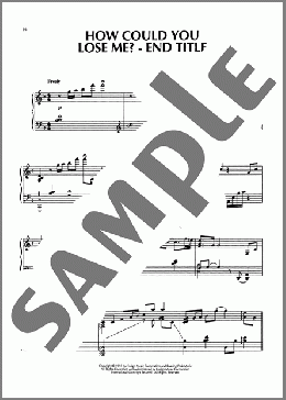 How Could You Lose Me? - End Title (from The Firm)(Dave Grusin) 楽譜 ピアノ（ソロ） ダウンロード