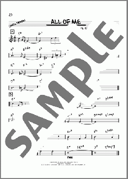 All Of Me [Reharmonized version] (arr. Jack Grassel)(Gerald Marks/Seymour Simons/Seymour Simons and Gerald Marks) 楽譜 その他 ダウンロード