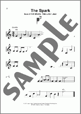 The Spark (from Star Wars: The Last Jedi)(John Williams) 楽譜 ピアノ（ソロ） ダウンロード