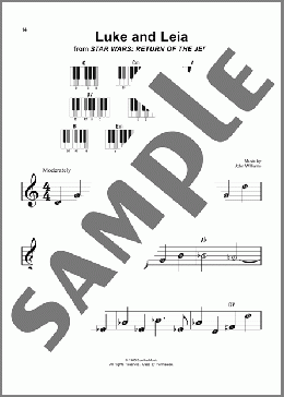 Luke And Leia (from Star Wars: Return Of The Jedi)(John Williams) 楽譜 ピアノ（ソロ） ダウンロード