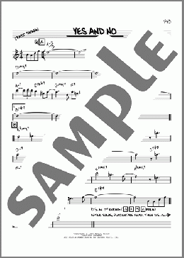 Yes And No [Reharmonized version] (arr. Jack Grassel)(Wayne Shorter) 楽譜 その他 ダウンロード