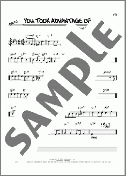 You Took Advantage Of Me [Reharmonized version] (arr. Jack Grassel)(Lorenz Hart/Rodgers & Hart/Richard Rodgers) 楽譜 その他 ダウンロード