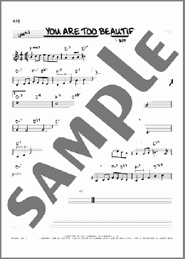 You Are Too Beautiful [Reharmonized version] (arr. Jack Grassel)(Lorenz Hart/Rodgers & Hart/Richard Rodgers) 楽譜 その他 ダウンロード