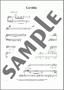 Candida(The Dawn & Tony Orlando) 楽譜 ピアノ & ボーカル & ギター ダウンロード