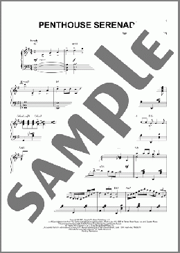 Penthouse Serenade [Jazz version] (arr. Brent Edstrom)(Will Jason) 楽譜 ピアノ（ソロ） ダウンロード