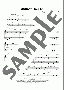Mairzy Doats [Jazz version] (arr. Brent Edstrom)(Merry Macs) 楽譜 ピアノ（ソロ） ダウンロード