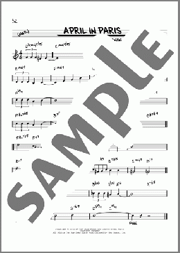 April In Paris [Reharmonized version] (arr. Jack Grassel)(Count Basie/Modernaires/Coleman Hawkins) 楽譜 その他 ダウンロード
