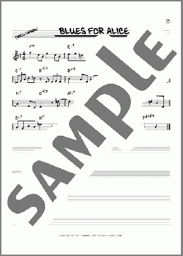 Blues For Alice [Reharmonized version] (arr. Jack Grassel)(John Coltrane/Charlie Parker) 楽譜 その他 ダウンロード