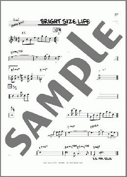 Bright Size Life [Reharmonized version] (arr. Jack Grassel)(Pat Metheny) 楽譜 その他 ダウンロード