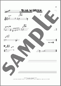 Blue In Green [Reharmonized version] (arr. Jack Grassel)(Miles Davis) 楽譜 その他 ダウンロード