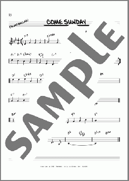 Come Sunday [Reharmonized version] (arr. Jack Grassel)(Duke Ellington) 楽譜 その他 ダウンロード
