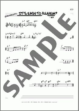 It's Easy To Remember [Reharmonized version] (from Mississippi) (arr. Jack Grassel)(Wynton Marsalis) 楽譜 その他 ダウンロード
