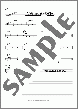 The Inch Worm [Reharmonized version] (arr. Jack Grassel)(Frank Loesser) 楽譜 その他 ダウンロード