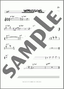 Impressions [Reharmonized version] (arr. Jack Grassel)(John Coltrane) 楽譜 その他 ダウンロード
