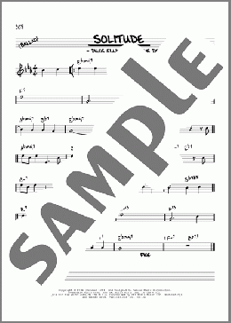 Solitude [Reharmonized version] (arr. Jack Grassel)(Duke Ellington) 楽譜 その他 ダウンロード