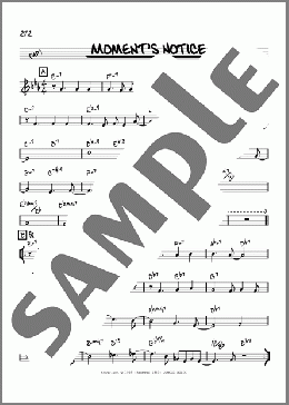 Moment's Notice [Reharmonized version] (arr. Jack Grassel)(John Coltrane) 楽譜 その他 ダウンロード
