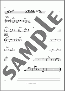 Valse Hot [Reharmonized version] (arr. Jack Grassel)(Sonny Rollins) 楽譜 その他 ダウンロード
