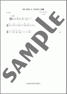 We Shall Overcome (arr. Cris Gale)(Traditional) 楽譜 その他 ダウンロード
