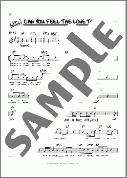 Can You Feel The Love Tonight(Tim Rice/Elton John) 楽譜 その他 ダウンロード