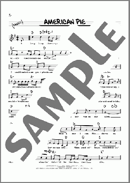 American Pie(Don McLean) 楽譜 その他 ダウンロード