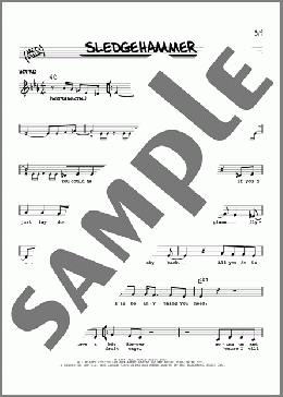 Sledgehammer(Peter Gabriel) 楽譜 その他 ダウンロード