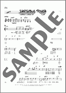 Invisible Touch(Genesis) 楽譜 その他 ダウンロード