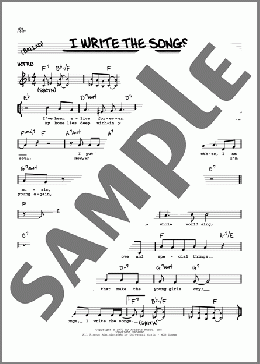 I Write The Songs(Barry Manilow) 楽譜 その他 ダウンロード