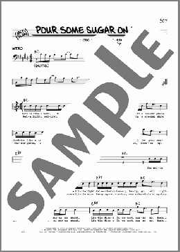 Pour Some Sugar On Me(Def Leppard) 楽譜 その他 ダウンロード