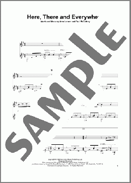 Here, There And Everywhere(The Beatles) 楽譜 ギター（その他） ダウンロード