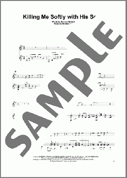 Killing Me Softly With His Song(Roberta Flack) 楽譜 ギター（その他） ダウンロード