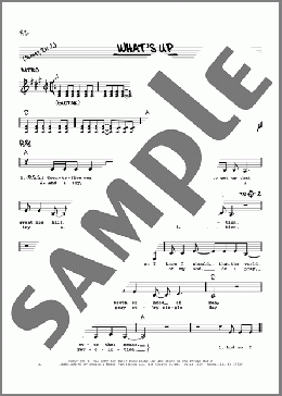 What's Up(4 Non Blondes) 楽譜 その他 ダウンロード