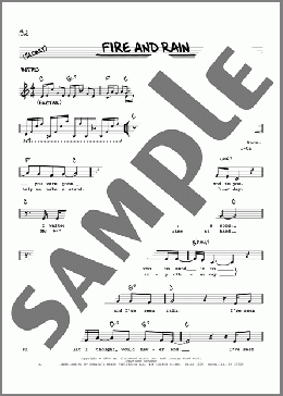Fire And Rain(James Taylor) 楽譜 その他 ダウンロード
