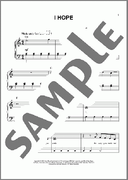 I Hope(Gabby Barrett) 楽譜 ピアノ（ソロ） ダウンロード