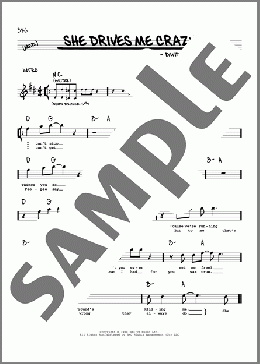 She Drives Me Crazy(Fine Young Cannibals) 楽譜 その他 ダウンロード