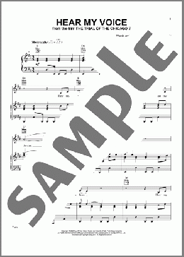 Hear My Voice (from The Trial Of The Chicago 7)(Celeste) 楽譜 ピアノ & ボーカル & ギター ダウンロード