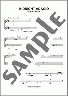 Midnight Adagio (Amarie's Theme)(David Lanz) 楽譜 ピアノ（ソロ） ダウンロード
